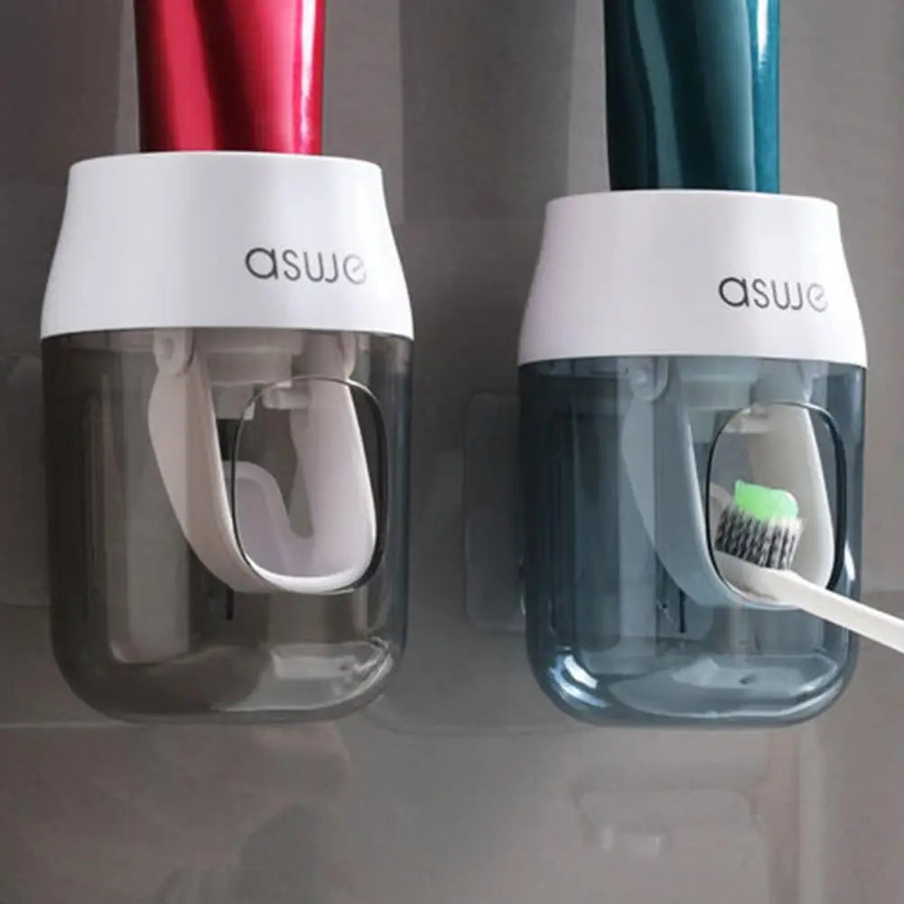 Toothpaste Dispenser Convenient Wall Mount Easy to Use Creative Automatic Toothpaste Squeezer for Bathroom