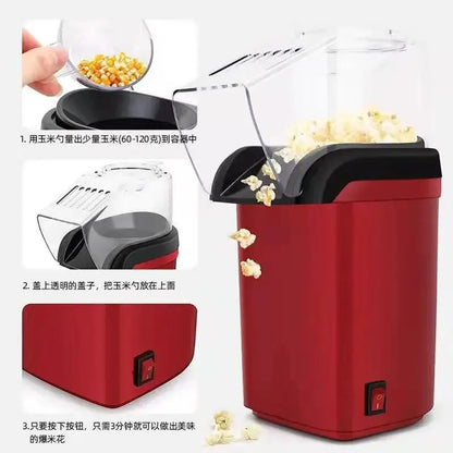 Popcorn Makers Mini Popcorn Machine Electric Household Appliance Machine Fully Automatic Popcorn Machine for Home Kitchen