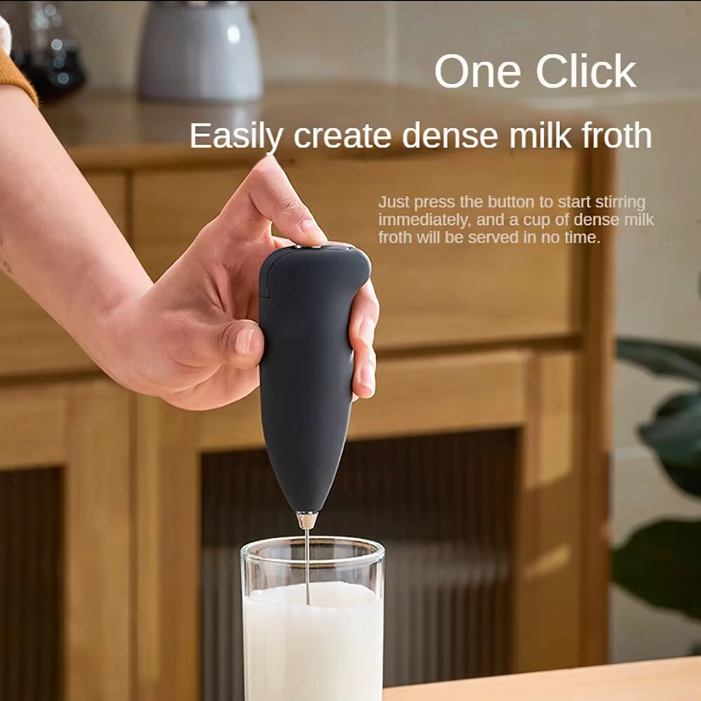 Electric Milk Fr Handheld Mixer Coffee Foamer Egg Beater Cappuccino Stirrer Mini Portable Blenders Home Kitchen Whisk Tool