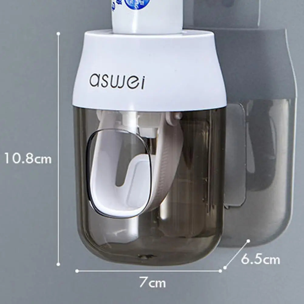 Toothpaste Dispenser Convenient Wall Mount Easy to Use Creative Automatic Toothpaste Squeezer for Bathroom